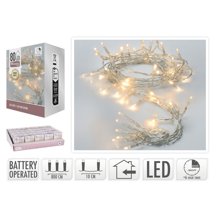 Koopman LED Lights 80Pcs Bo Ww Timer