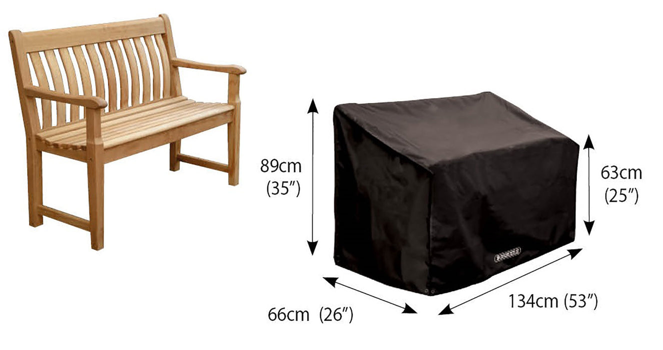 Bosmere Protector 6000 2 Seat Bench Cover - Storm Black