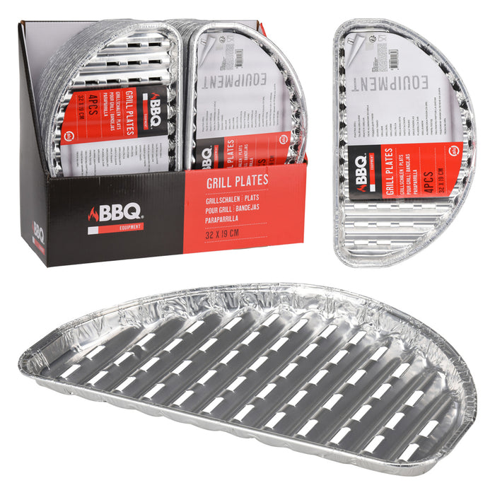 Koopman Grill Plate Set Of 4Pcs,