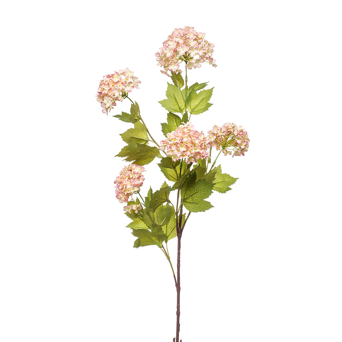 Emerald Viburnum Spray Lt Pink 88cm