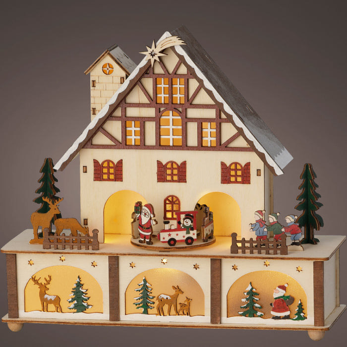 Kaemingk LED Wooden Christmas Scenery Plywood