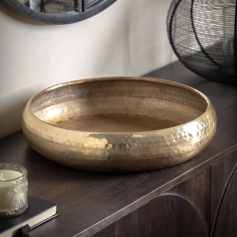 Gallery Giza Metal Bowl 380mm Bronze