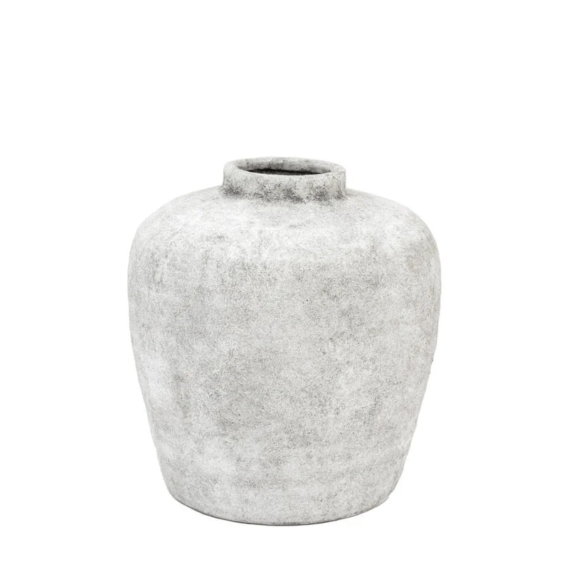 Gallery Teguise Ceramic Urn Vase Grey 260mm Grey