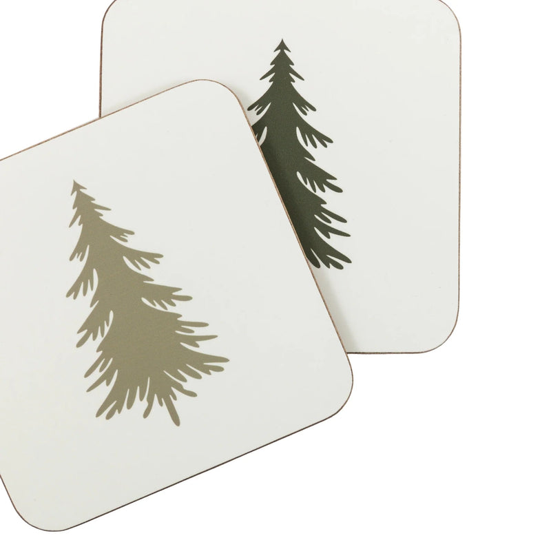 Gallery Woodland Trees Placemat & Coaster Set (4pk) Natural