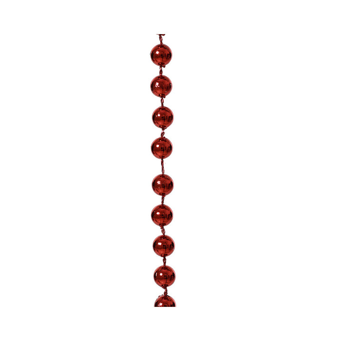 Kaemingk Bead Garland –  Shiny Oxblood (Dia.0.8Cm X L.1000Cm)