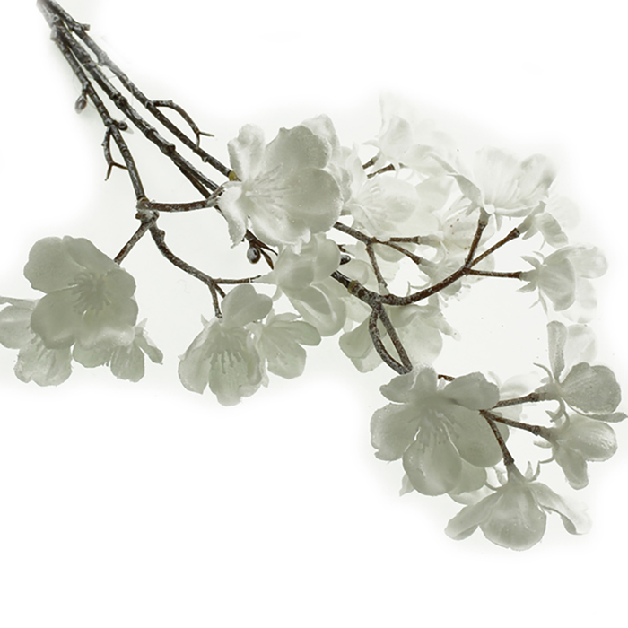Sage Décor  Frosted Blossom Spray 50Cm