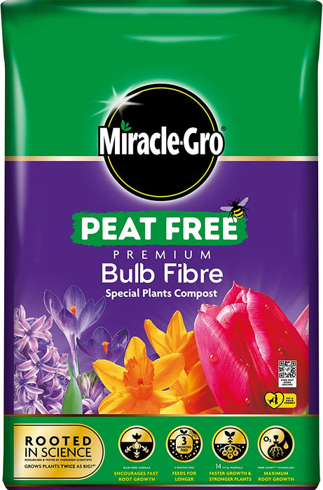Miracle-Gro Peat Free Premium Bulb Fibre Compost 20Ltr