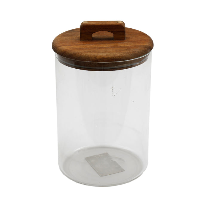 Sifcon 12X20 Glass Jar+Acacia Lid