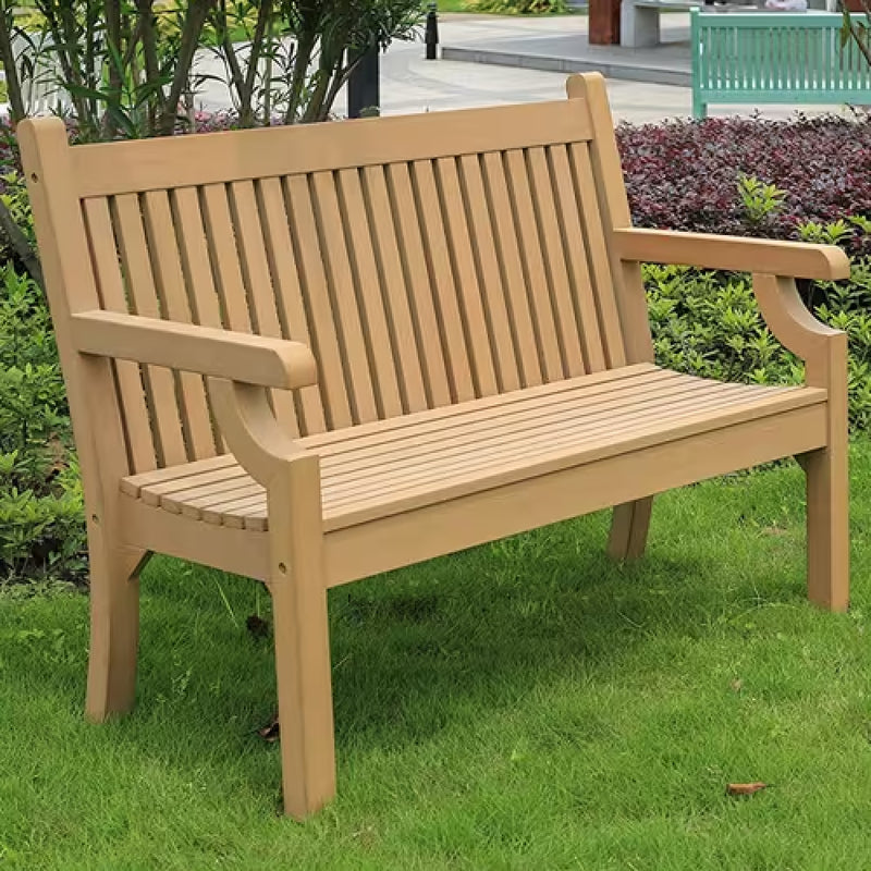 Winawood Sandwick Thin Slat Bench Teak Colour