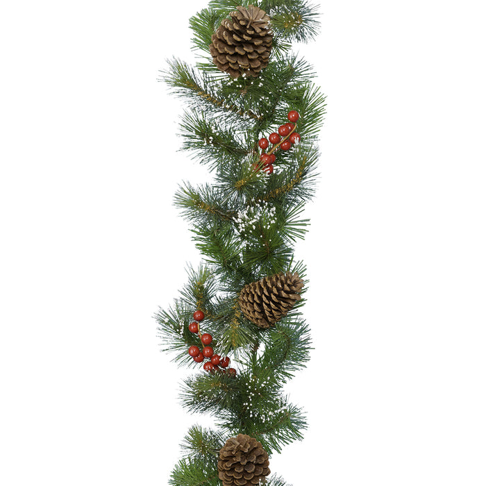 Kaemingk Frosted Ipswich Garland Indoor (L.270Cm X W.30Cm X H.10Cm)