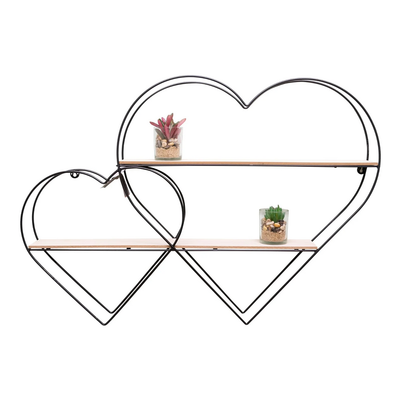 Sifcon 84x56cm Double Heart Shelf