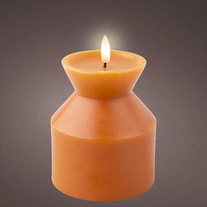 Kaemingk LED Wick Orange Candle (14cm)