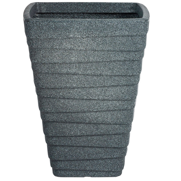 Strata Tall Square Trojan Planter Ash