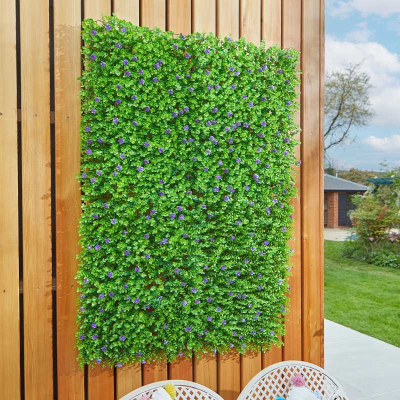 Faux Decor Violet Bloom Screening Panel 60 x 40 cm