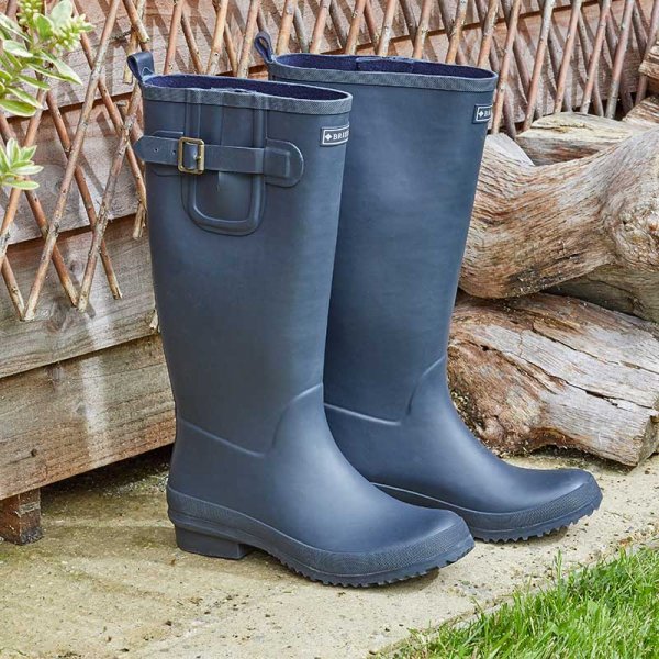 Briers Classic Rubber Wellingtons - Navy UK 10 / EU 44