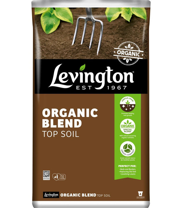 Levington Peat Free Organic Blend Top Soil 20Ltr