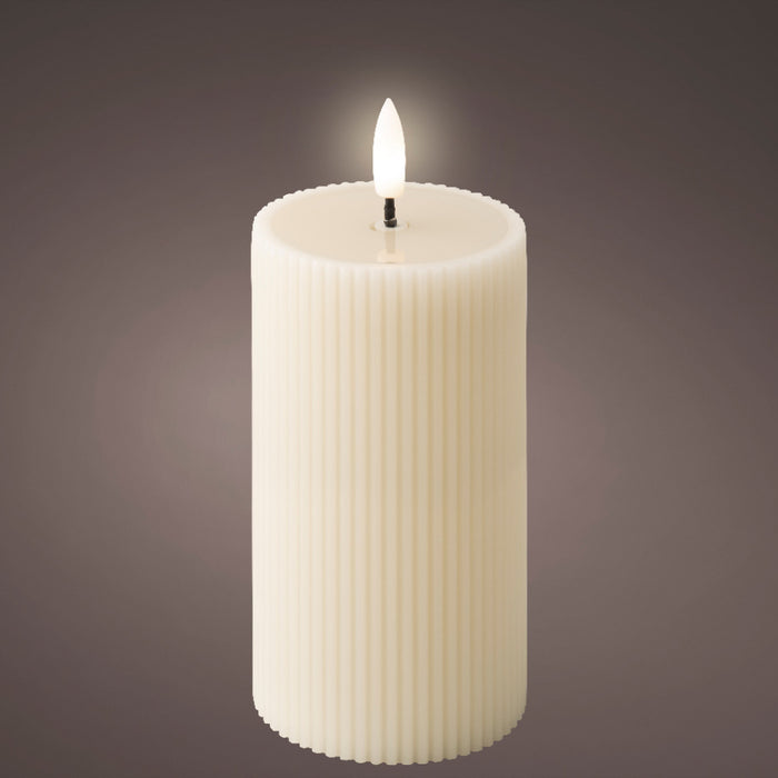 Kaemingk LED Wick Cream Wax Candle (15.5cm)