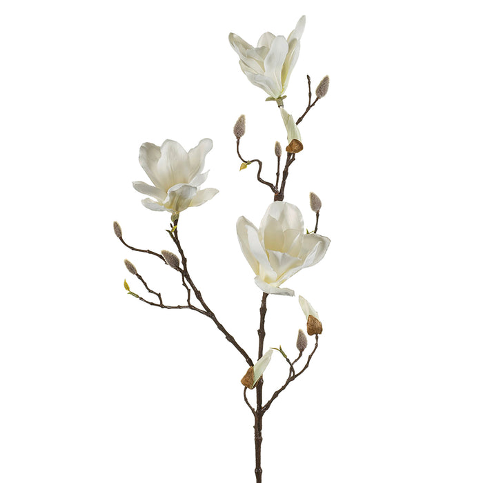 Emerald Magnolia Spray 90cm Cream