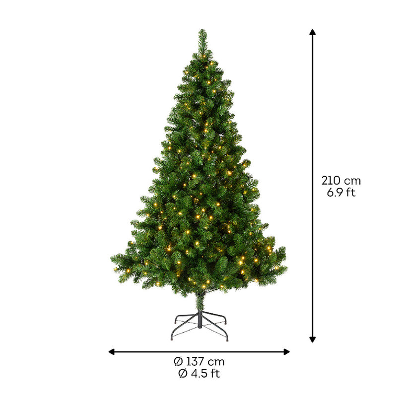 Kaemingk LED Imperial Pine Tree (Dia.137Cm X H.210Cm)