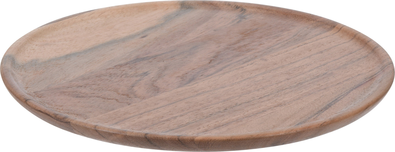Candle Plate Round Acacia Wood 220mm