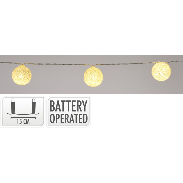 Koopman 10Pcs LED Chain Raffia (4cm)