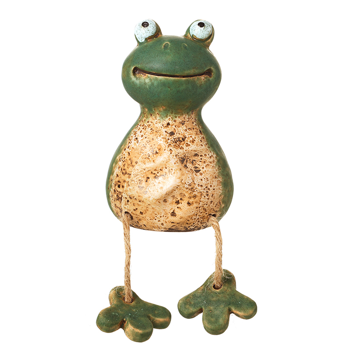 Heaven Sends Ceramic Large Sitting Frog