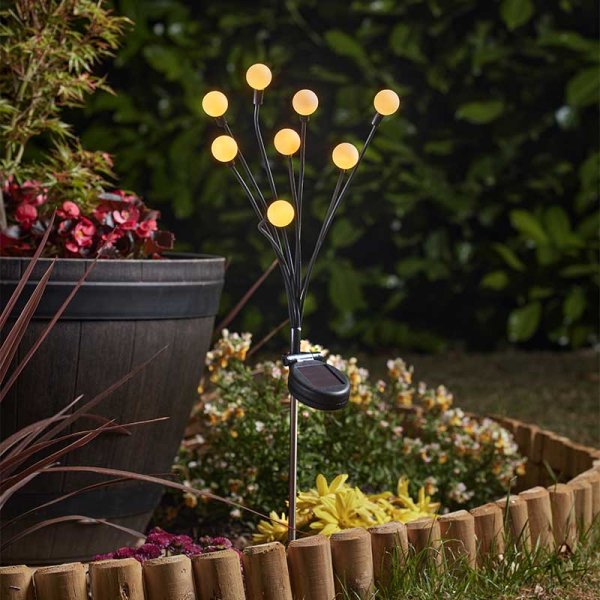 Smart Solar 8-Stem GloGlobes - Warm White