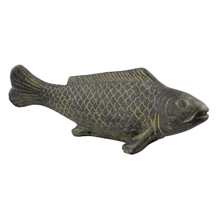 Stone Carved Fish on Base 40cm