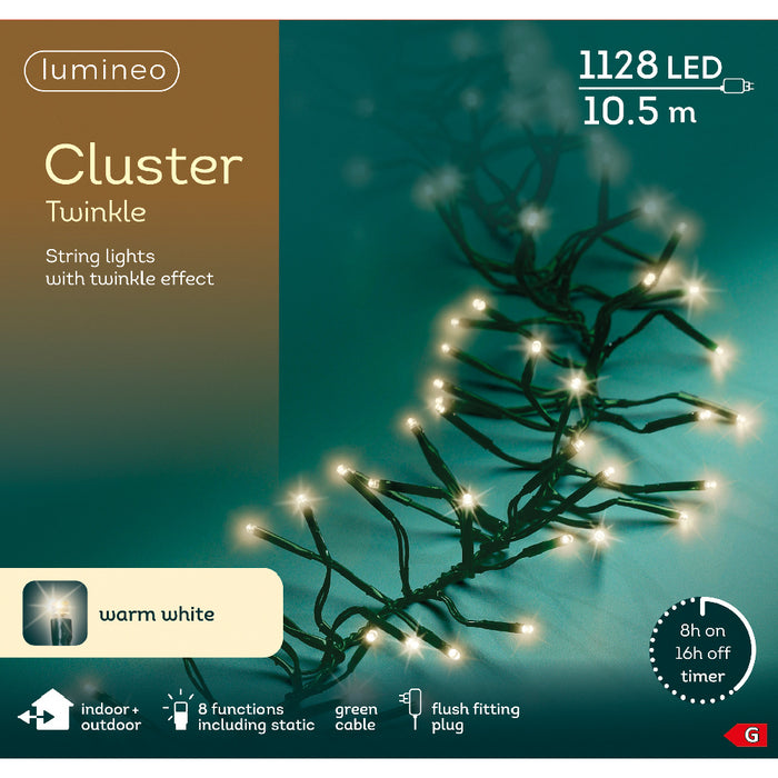 Kaemingk LED Cluster Lights - Warm White (L.1050Cm)