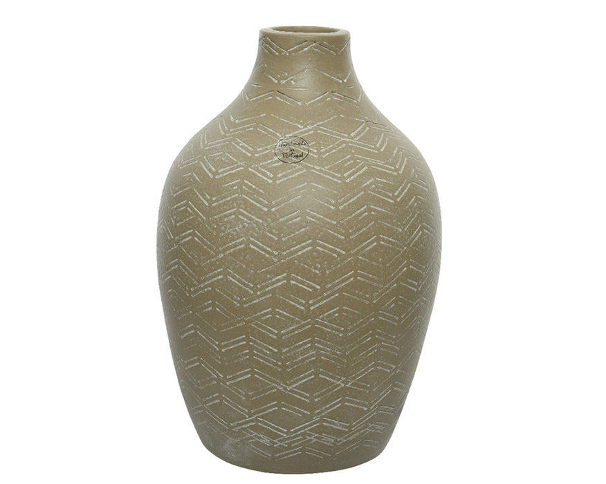 Kaemingk Terracotta Hessian Colour Vase H35Cm