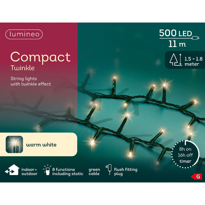 Kaemingk LED Compact Lights - Warm White (L.1100Cm)