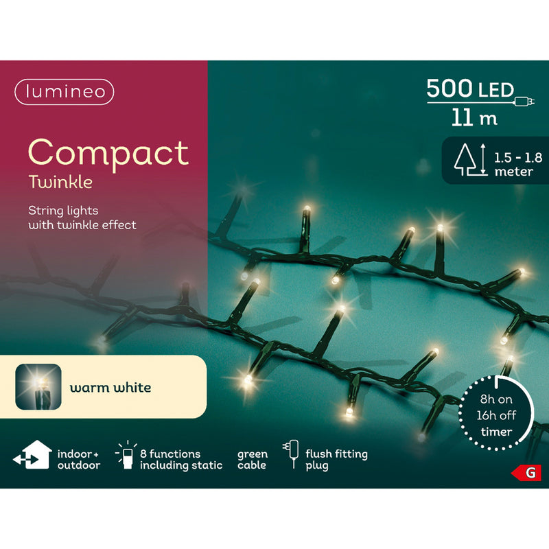 Kaemingk LED Compact Lights - Warm White (L.1100Cm)
