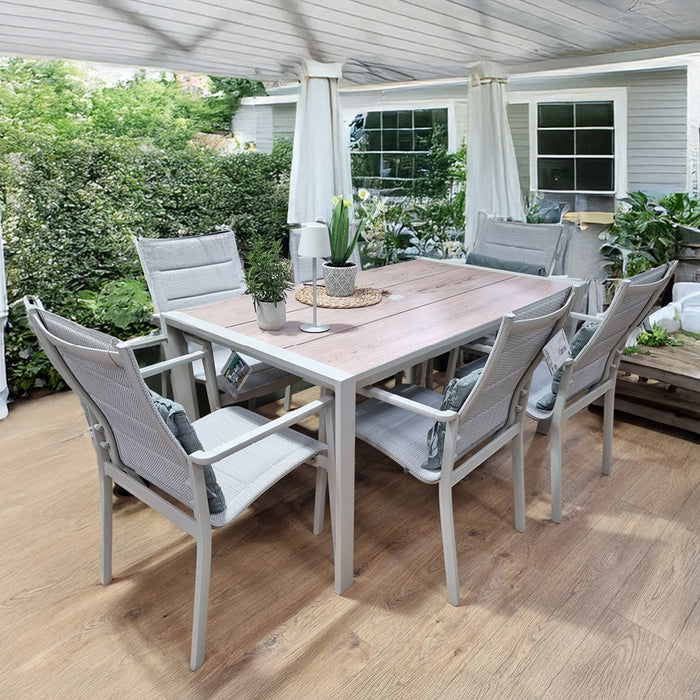 LifestyleGarden Urbanite 6 Seater Rectangular Dining Set