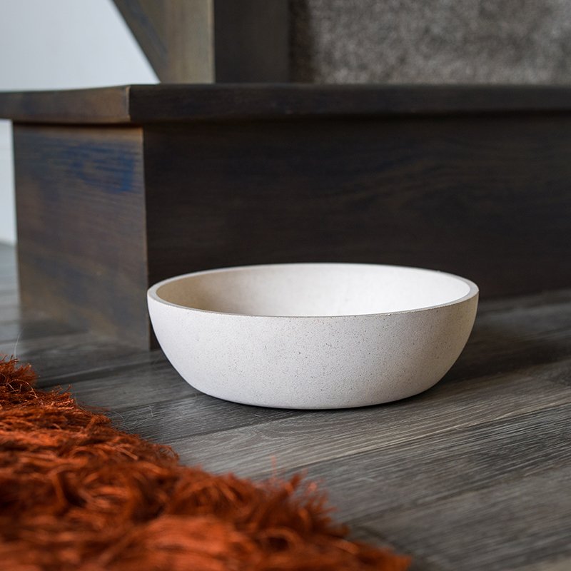 Zoon FloorGrip Bamboo Bowl 17cm - Stone