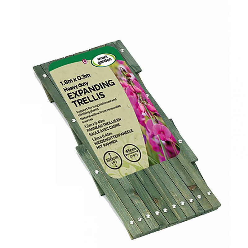 SmartGarden Heavy Duty Expanding Trellis - Sage 1.8 x 0.3m