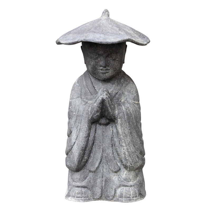 Standing Monk with Hat 60cm Cast Stone