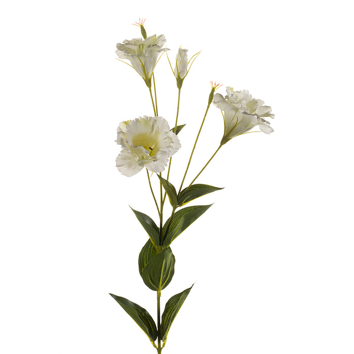 Emerald Eustoma Spray 85cm White/Green