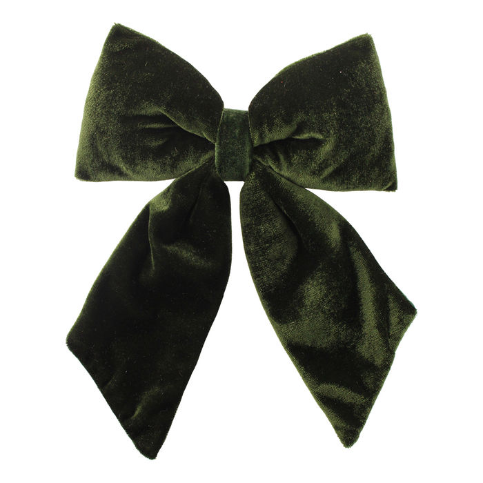 Sage Décor  Velvet Bow On Clip 24Cm