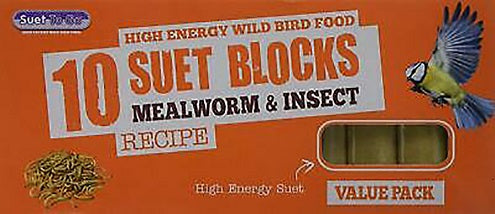 BP Suet To Go Block 10pk - Mealworm
