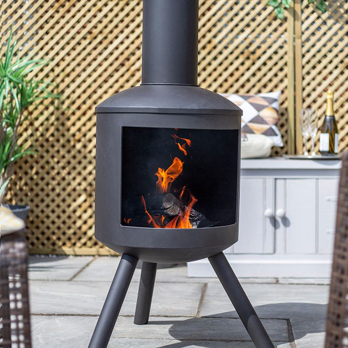 La Hacienda Barola Steel Chiminea