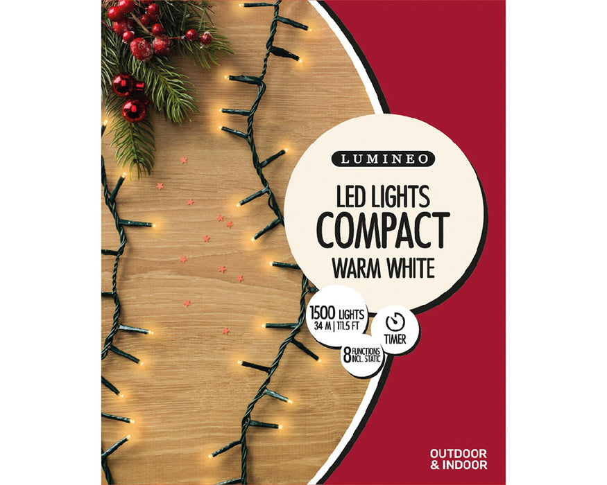 Kaemingk LED Compact Lights - Warm White (L.3400Cm)