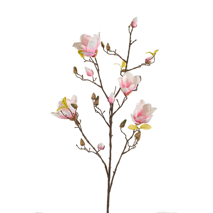 Emerald Magnolia Spray 105cm Pink