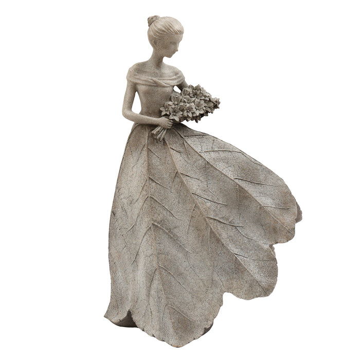 Sifcon 36.5X58Cm Lady Holding Bouquet