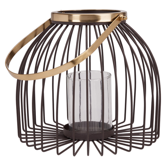 Koopman Lantern 195Mm Iron Wire Brown