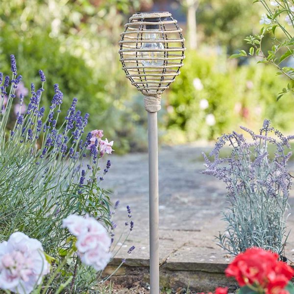 Smart Solar Lumina Faux Rattan - Natural