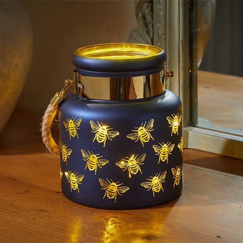 Outside In Bee Lantern - Sapphire