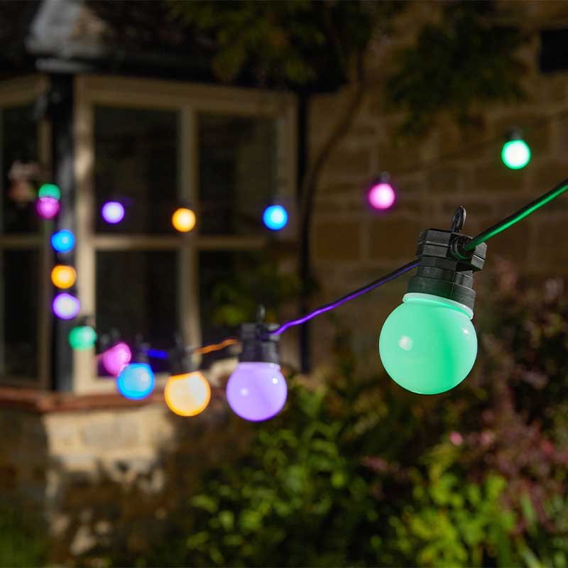 Eureka Party Festoon String Lights - Multi Coloured - Set of 20