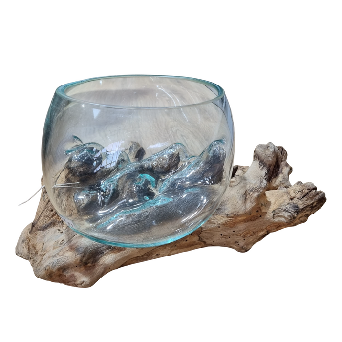 HAW 20cm Glass On Teak