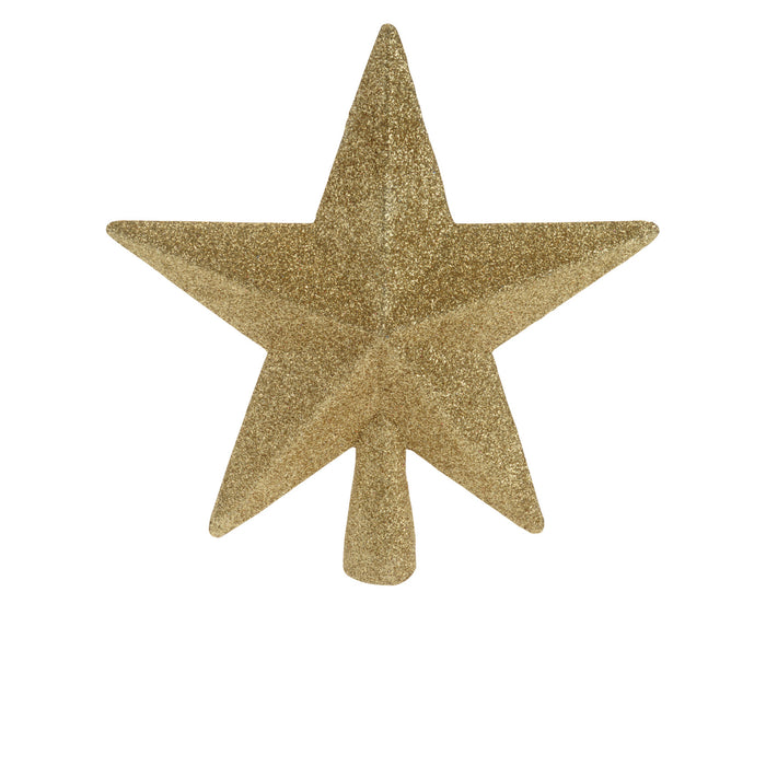 Koopman Treetop Star 19Cm Gold Glitter