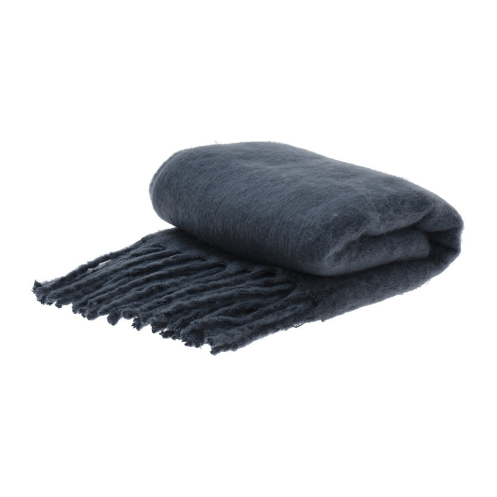 Plaid 100% Polyester Colour Grey